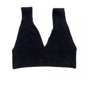 House of Harlow 1960 Women's Rib Knit Bralette Black